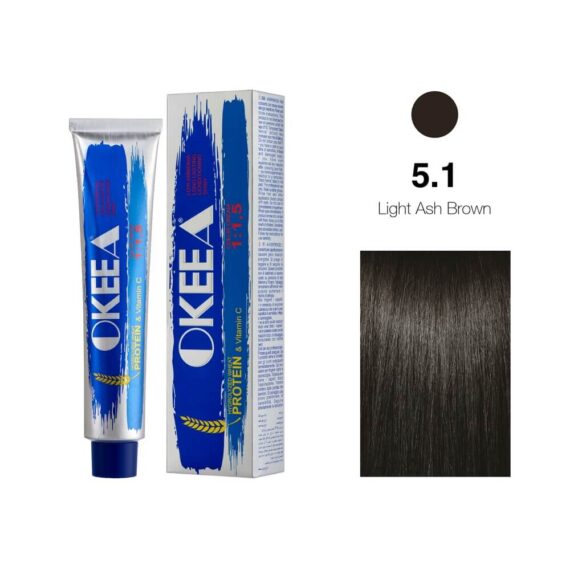 رنگ مو شماره 5.1 Light Ash Brown