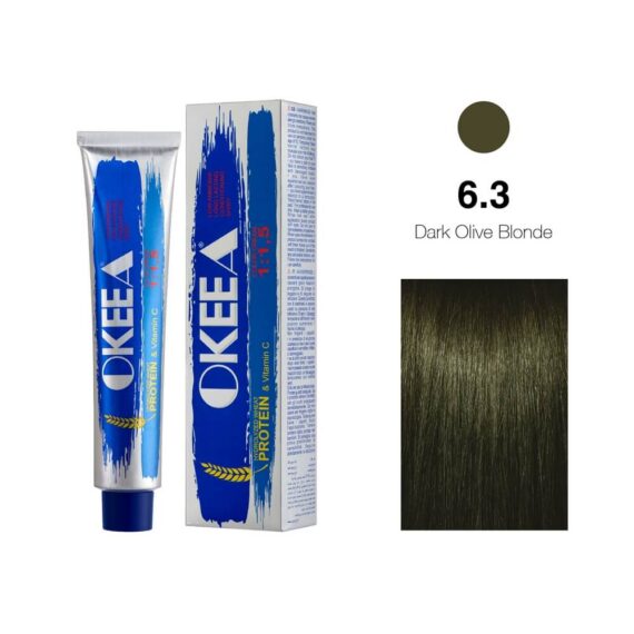 رنگ مو شماره 6.3 Dark Olive Blonde