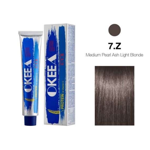 رنگ مو شماره Medium Pearl Ash Light Blonde 7.Z