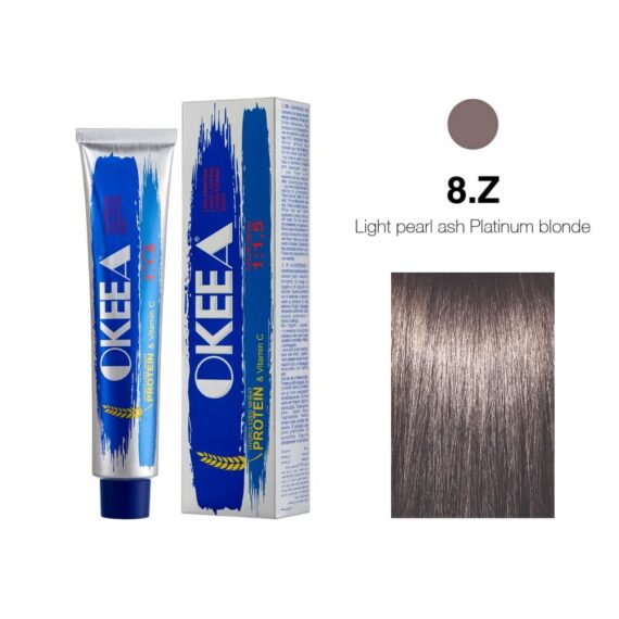 رنگ مو شماره Light Pearl Ash Plantinum Blonde 8.Z