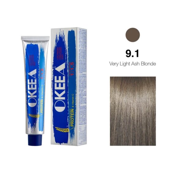رنگ مو شماره 9.1 Very Light Ash Blonde