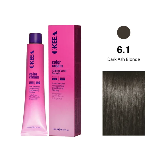 رنگ مو شماره 6.1 Dark Ash Blonde